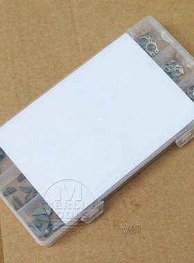 180Pcs 18 Kinds Set Woodruff Keys Stainless Steel Snap Ring