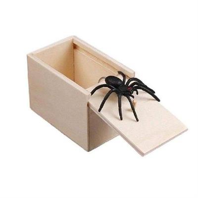 Spider Wooden Box Trickery Wooden Toys Wooden Prank Spider