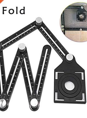 4 6 Fold Set Construction Angle Measuring Ruler Aluminum All