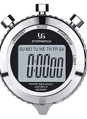 YS Digital Stopwatch Timer Metal Stop Watch with Backlight,