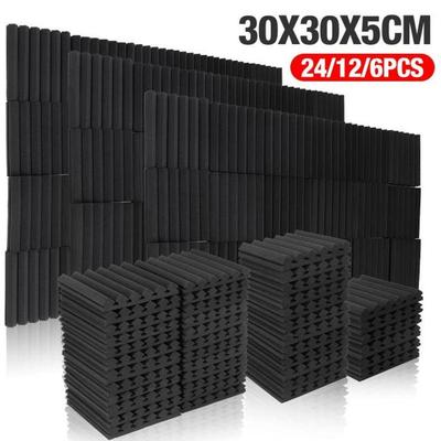 24PCS Studio Acoustic Foam Soundproof Foam Sound Absorption