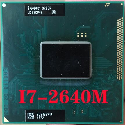 SR03R  Core i7-2640M Laptop processor Socket G2 rPGA988B not