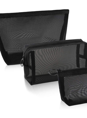 Transparent Mesh Makeup Case Organizer Storage Pouch Casual