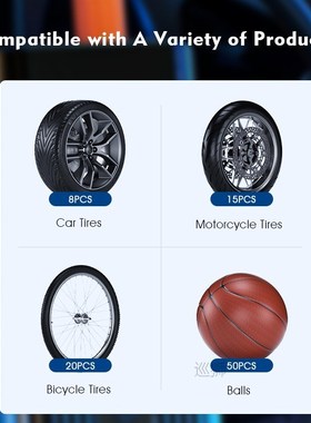 Wireless Car Air Pump Digital Air Compressor Inflator Pump W