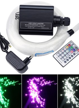 NEW 16W RGBW LED Fiber Optic Star sky Ceiling Kit Light 200p