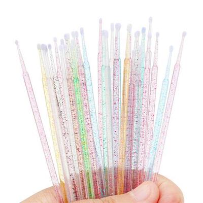 100 Pcs Disposable Crystal MicroBrush Individual Lash Removi