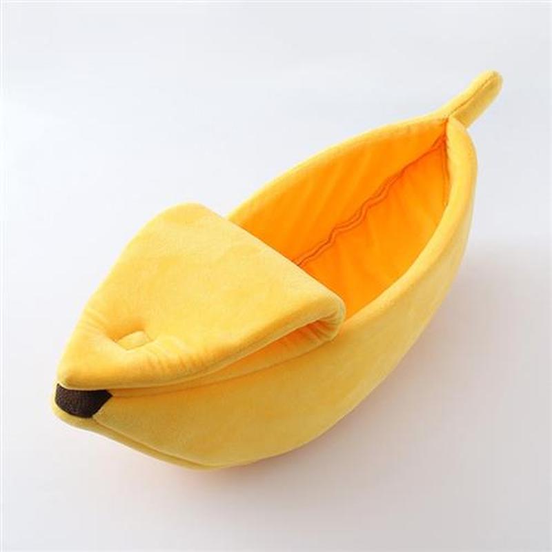Funny Banana Cat Bed House Cute Cozy Cat Mat Beds Warm Durab
