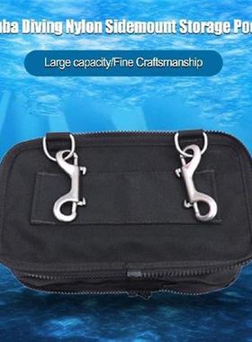 Mini Scuba Diving Side Mount Storage Pocket Bag Stainless