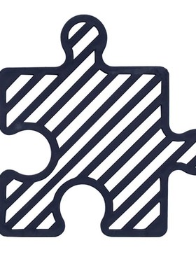 1PCS Rubber Trivet Mat Heat Insulating Non-slip Hollow Puzzl