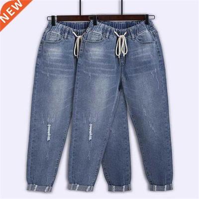 Denim Jeans women Large size L-8XL loose brand European and