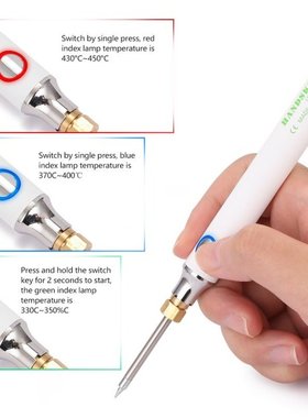 HANDSKIT USB Charging Soldering Iron 5V 8W Adjustable Temper