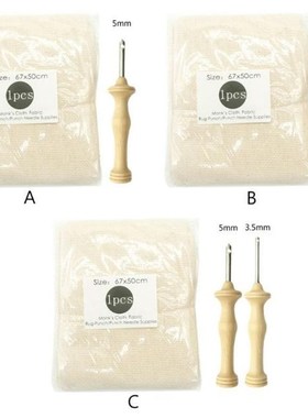 2/3pcs Embroidery Monks Cloth Knitting Punch Threader Needle