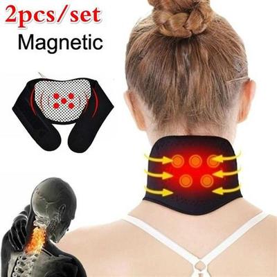 2Pcs Tourmaline Magnetic Therapy Neck Back Massager Cervical