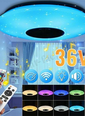 Led-Ceiling-Light-Lamp Dimmable Bluetooth Music HOT with 36W