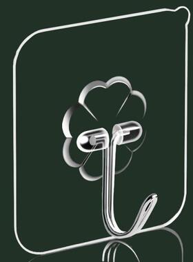 1PC Strong Self Adhesive Hanging Hook Transparent Door Wall
