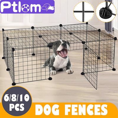 Corralito plegable para perros y gatos, jaula con cercas de