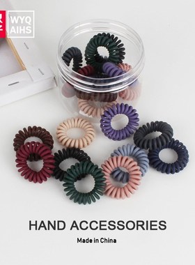 10 pieces / can small frosted telephone line hair ring hair