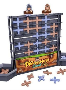 Montessori Board Game Groundhog Digging Hole Board Games