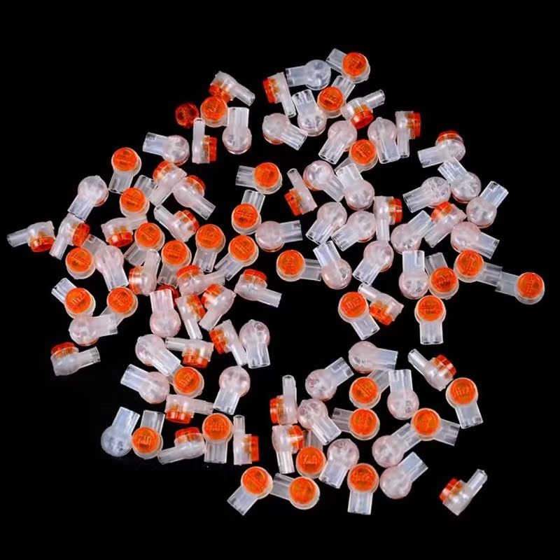 100Pcs UY2 K2 Connector Grease Filling Butt Wire Line Termin