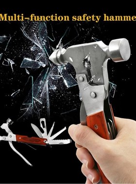 10 In 1 Car Multifunction Safety Hammer Stainless Steel Safe