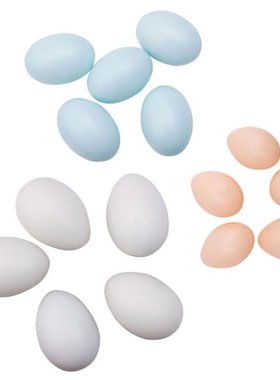 5pcs Plastic Fake Dummy Egg Hen Poultry Chicken Layer Coop H
