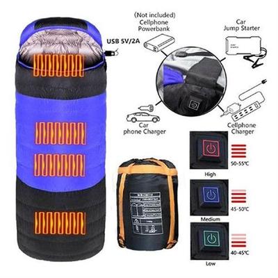 Camping Heated Sleeping Bag Multi USB Power Support With 4