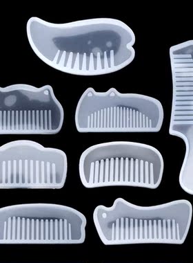3D Transparent Silicone Comb Mold Epoxy Resin Molds For DIY