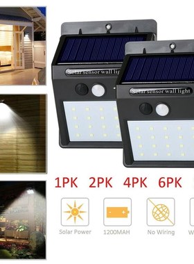 20 LED Waterproof Solar Sensor Light Motion Sensor Wall Ligh