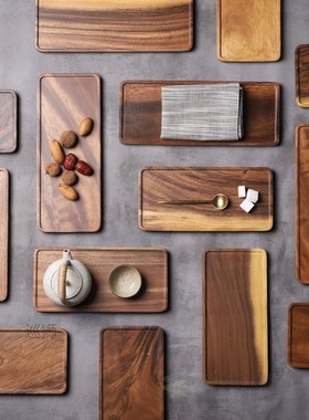 Acacia Rectangle Wooden Tea Tray Serving Table Plate Snacks