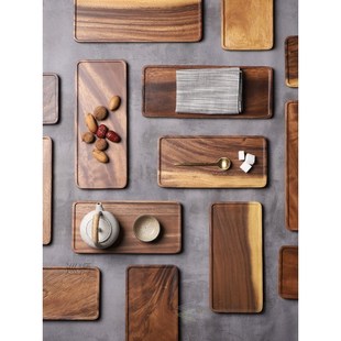 Acacia Rectangle Wooden Tea Tray Serving Table Plate Snacks