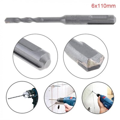 6x110mm Drill Bits Set Round Shank Rotary Hammer Drill Bit C