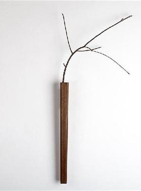 Wooden Wall Mounted Vase 41cm Length Modern Home Decor Wall