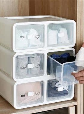 Drawer Type Lattice Bra Underwear Panties Socks Finishing