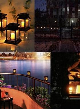 2pcs IP65 Waterproof LED Solar Lantern Outdoor Garden Courty