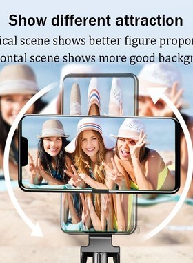 Bluetooth-Compatible Selfie Stick Mobile Phone Holder Handle