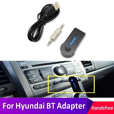 Car Handsfree AUX Bluetooth Receiver Adapter With Mic For Hy