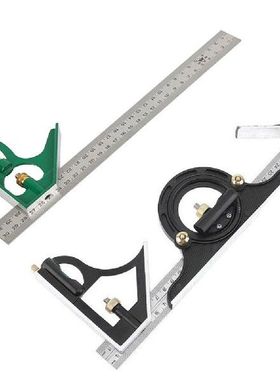 300mm Square Right Angle Ruler Protractor Stainless Steel