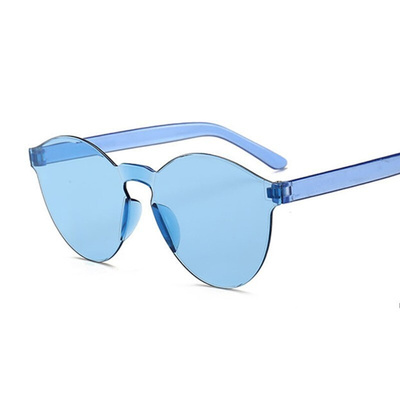 Summer Round Sunglasses Women Brand Designer Transparent Sha