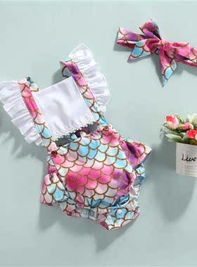 Ma&Baby 0-18M Summer Newborn Infant Baby Girls Romper Pr