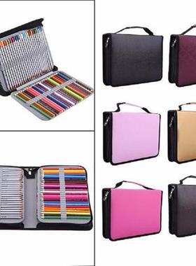 150 Slots PU Leather School Pencil Case  Large Capacity