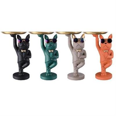 Storage Statue Nordic Luxury Figurine Fruit Snacks Candy