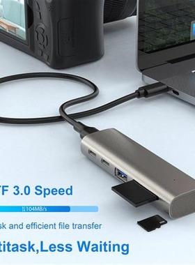HC463 10Gbps USB 3.1 Gen2 Hub 6 in 1 Multi Splitter Adapter