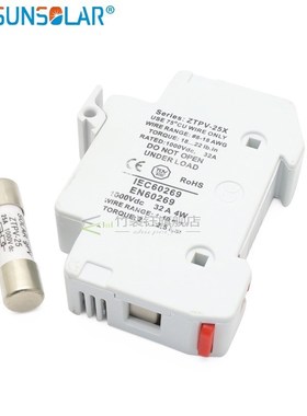 PV Solar 10a 12a 15a 20a 30a  Fuse 1000V DC Fusible 10x38 gP
