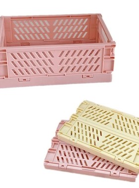 15x9.8cm Foldable Storage Plastic Crate Basket Sundry Toys S