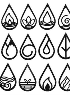 Four Element Wall Artwork Wall Hanging Decorations Home