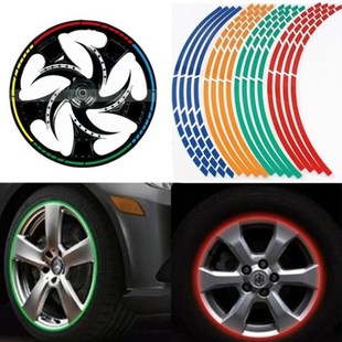 Motorcycle wheel stickers rim stickers steel rim stickers mo