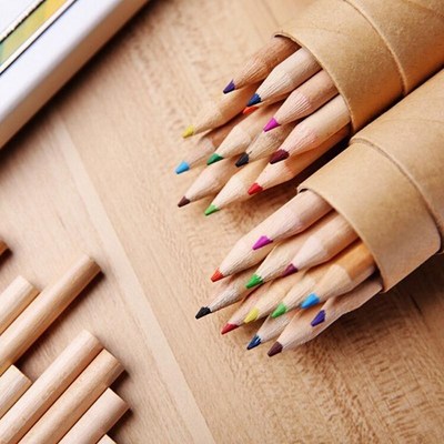 12 pcs/lot 12 New Colored Pencils for Kids School Supplies