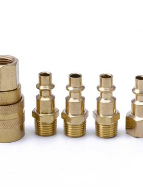 5Pcs High and Low Brass Quick Coupler Connector Adapter Conv