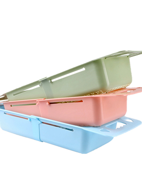 3pcs/pack Over The Sink Colander Collapsible Storage Fruits