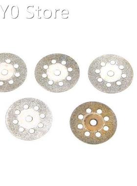 6pcs 22mm Diameter Diamond Cutting Wheel Disc Kit Silver  M